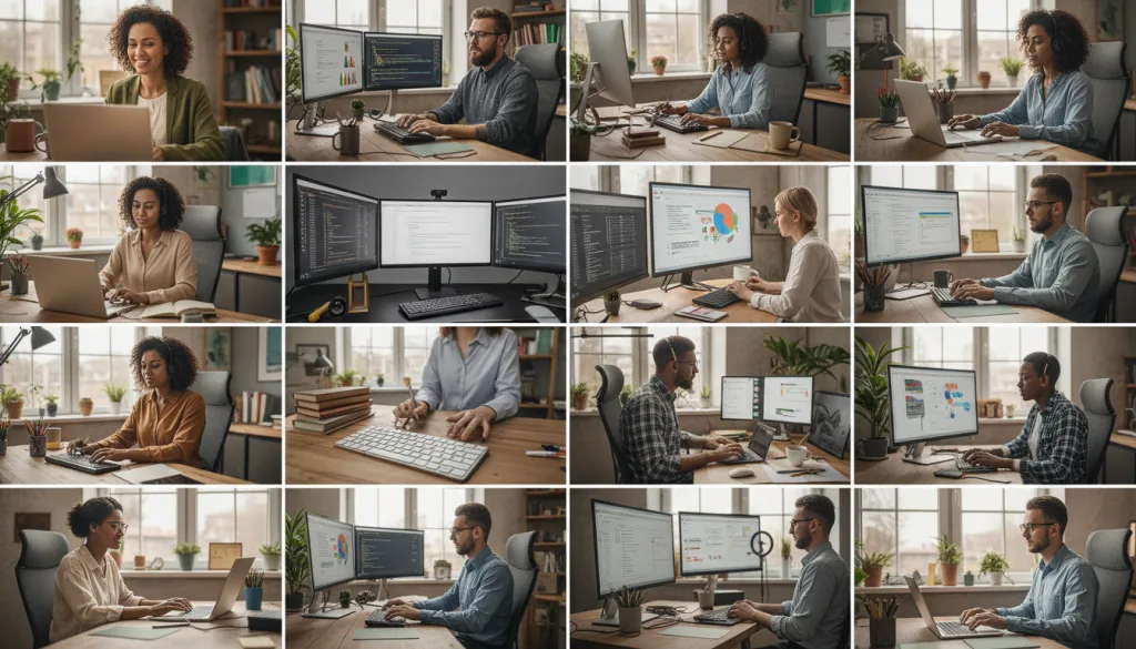 découvrez 15 métiers en télétravail accessibles facilement depuis chez vous, alliant flexibilité et confort pour un équilibre vie professionnelle et personnelle optimal.